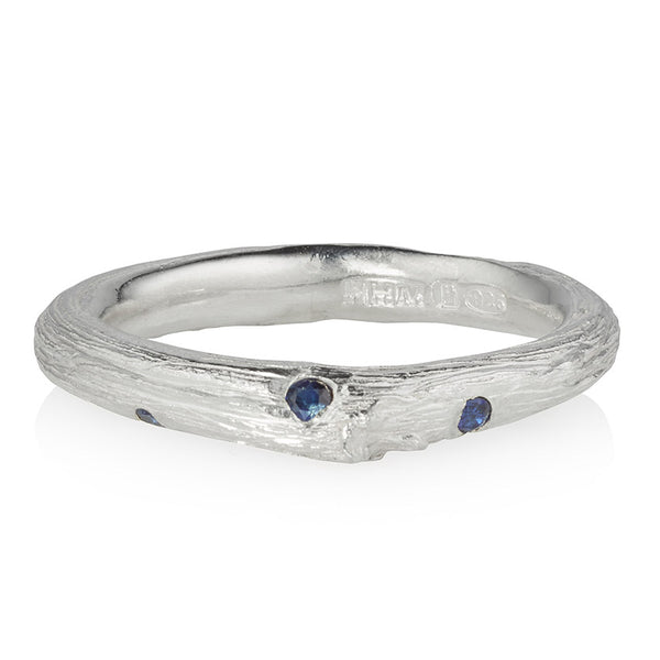 Savage Beauty Silver Sapphire Ring